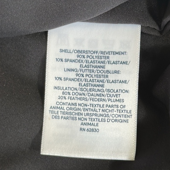 Lands' End Men's Quilted Down Feather Puffer‎ Bomber Jacket Outdoor Gorpcore L - Picture 6 of 7